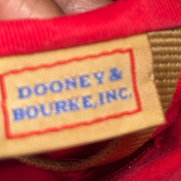 Dooney & Bourke cognac/tan med croc embossed all leather strap tote and dust bag - Picture 13 of 13